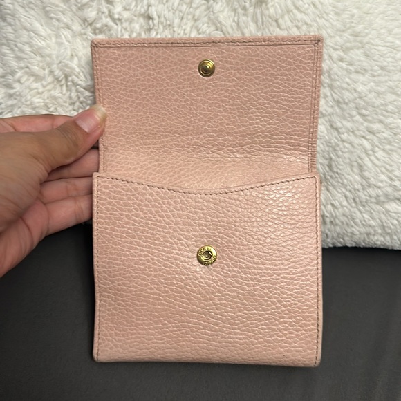 Authentic Gucci GG Marmont flap bi fold wallet light pink - Picture 3 of 10